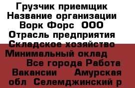 Грузчик-приемщик › Название организации ­ Ворк Форс, ООО › Отрасль предприятия ­ Складское хозяйство › Минимальный оклад ­ 30 000 - Все города Работа » Вакансии   . Амурская обл.,Селемджинский р-н